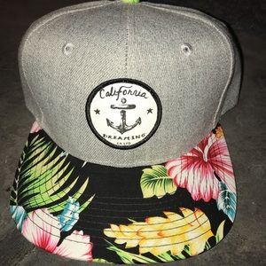California Dreaming Hat. Snap back flat bill.